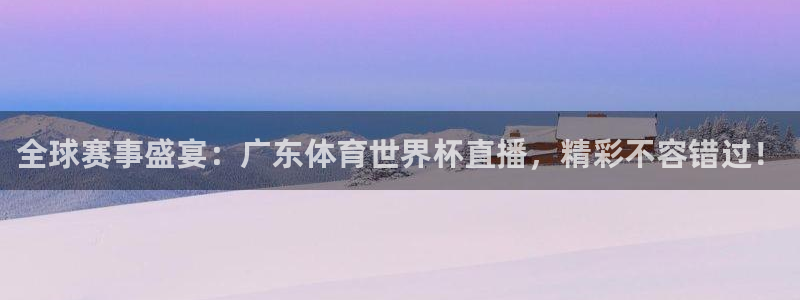 全球赛事盛宴：广东体育世界杯直播，精彩不容错过！